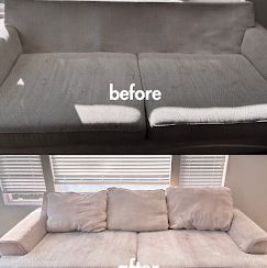 Combined before and after cleaning photo 1
